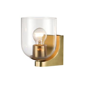 Maxim Lighting Scoop 1-Light Bath Vanity Light - 120V - Natural Aged Brass