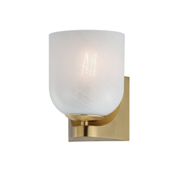 Maxim Lighting Scoop 1-Light Bath Vanity - 120V - Natural Aged Brass