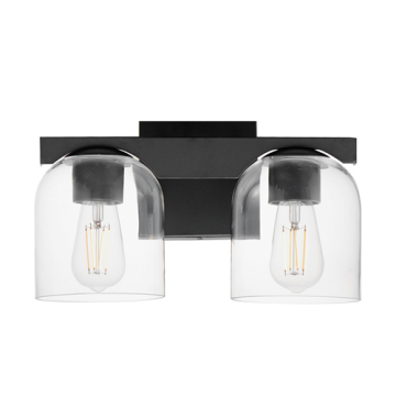 Maxim Lighting Scoop 2-Light Bath Vanity - 120V - Black