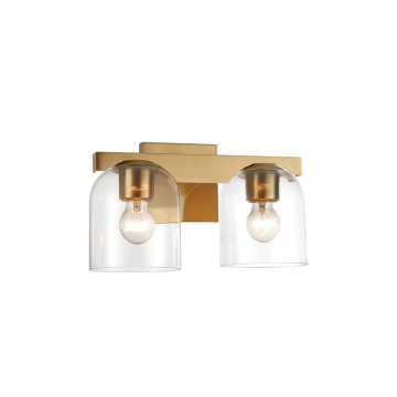 Maxim Lighting Scoop 2-Light Bath Vanity Light - 120V - Natural Aged Brass