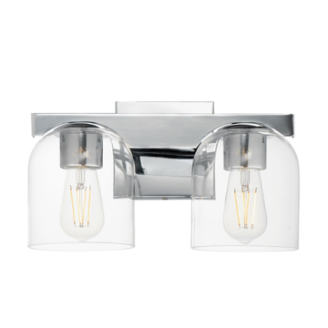 Maxim Lighting Scoop 2-Light Bath Vanity - 120V - Polished Chrome