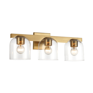 Maxim Lighting Scoop 3-Light Bath Vanity Light - 120V - Natural Aged Brass