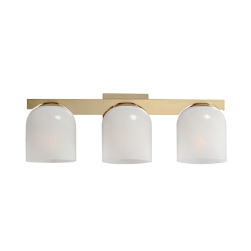 Maxim Lighting Scoop 3-Light Bath Vanity - 120V - Natural Aged Brass