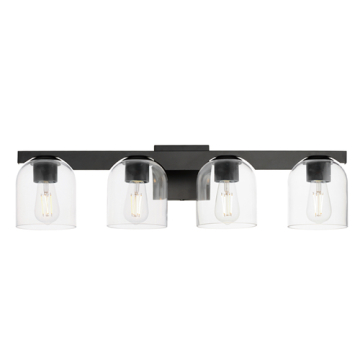 Maxim Lighting Scoop 4-Light Bath Vanity - 120V - Black
