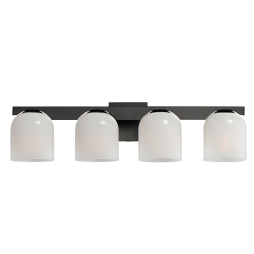 Maxim Lighting Scoop 4-Light Bath Vanity Light - 120V - Black