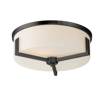 Maxim Lighting Dart 3-Light Flush Mount - 120V - Black