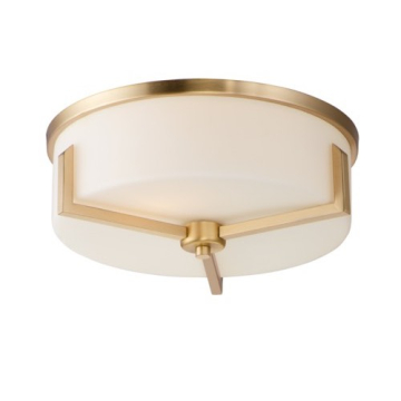 Maxim Lighting Dart 3-Light Flush Mount - 120V - Satin Brass