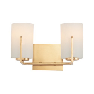 Maxim Lighting Dart 2-Light Bath Vanity Light - 120V - Satin Brass
