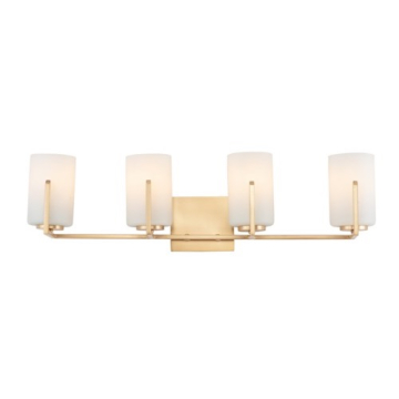 Maxim Lighting Dart 4-Light Bath Vanity Light - 120V - Satin Brass