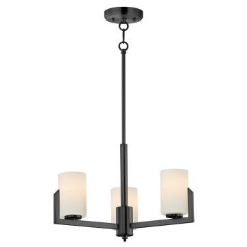 Maxim Lighting Dart 3-Light Chandelier - 120V - Black