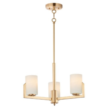 Maxim Lighting Dart 3-Light Chandelier - 120V - Satin Brass