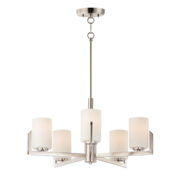 Maxim Lighting Dart 5-Light Chandelier - 120V - Satin Nickel