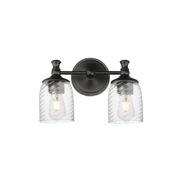 Maxim Lighting Swirl 2-Light Wall Sconce - 120V - Black