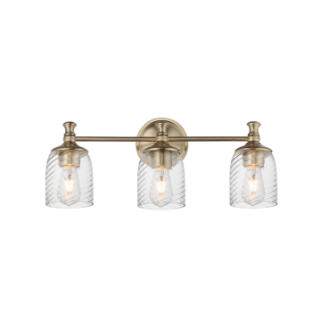 Maxim Lighting Swirl 3-Light Bath Vanity Light - 120V - Satin Champagne