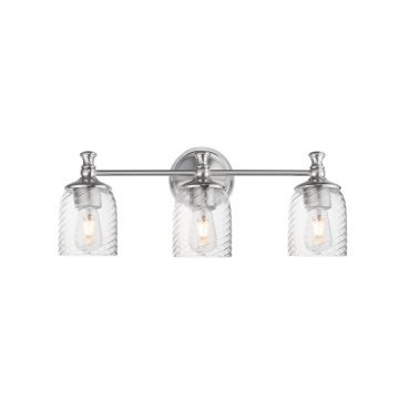 Maxim Lighting Swirl 3-Light Bath Vanity Light - 120V - Satin Nickel