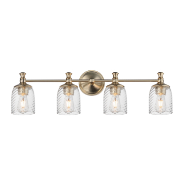 Maxim Lighting Swirl 4-Light Bath Vanity Light - 120V - Satin Champagne