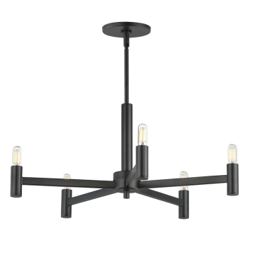 Maxim Lighting Emana 5-Light Chandelier - 120V - Black