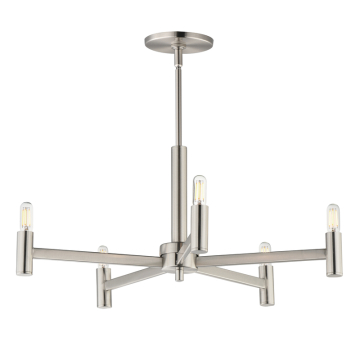 Maxim Lighting Emana 5-Light Chandelier - 120V - Satin Nickel