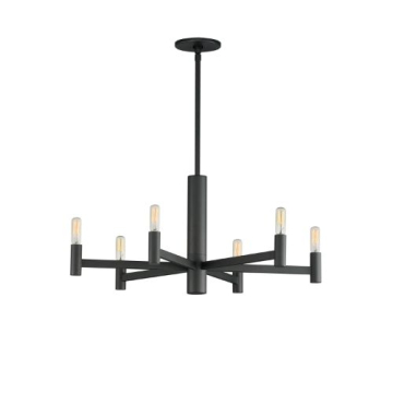 Maxim Lighting Emana 6-Light Chandelier - 120V - Black