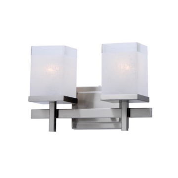 Maxim Lighting Tetra 2-Light Bath Vanity Light - 120V - Satin Nickel