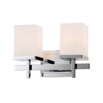 Maxim Lighting Tetra 2-Light Bath Vanity Light - 120V - Polished Chrome