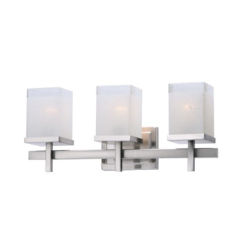 Maxim Lighting Tetra 3-Light Bath Vanity Light - 120V - Satin Nickel