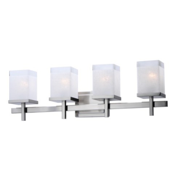 Maxim Lighting Tetra 4-Light Bath Vanity Light - 120V - Satin Nickel
