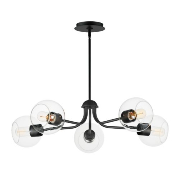 Maxim Lighting Knox 5-Light Chandelier - 120V - Black