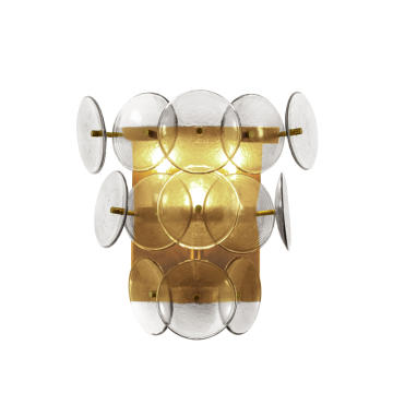 Maxim Lighting Loren Wall Sconce - 120V - Weathered Brass - Textured Clear Glass
