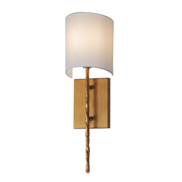 Maxim Lighting Martel 1-Light Wall Sconce - 120V - Etruscan Gold - White Glass