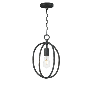 Maxim Lighting Martel 1-Light Mini Pendant - 120V - Blacksmith