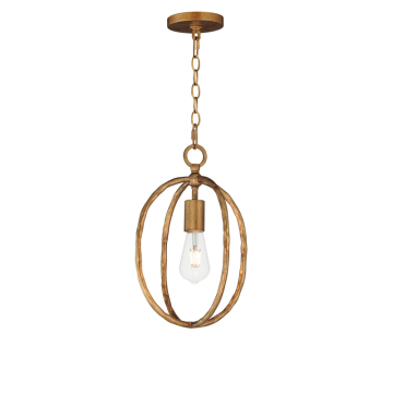 Maxim Lighting Martel 1-Light Mini Pendant - 120V - Etruscan Gold