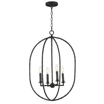 Maxim Lighting Martel 4-Light Pendant - 120V - Blacksmith