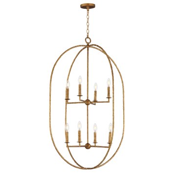 Maxim Lighting Martel 8-Light Pendant - 120V - Etruscan Gold