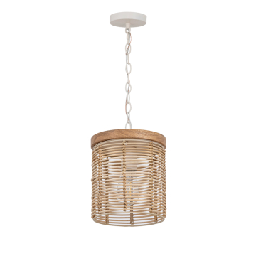 Maxim Lighting Vannerie 1-Light Mini Pendant - 120V - Ecru