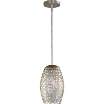 Maxim Lighting Arabesque 1-Light Mini Pendant - 120V - Golden Silver