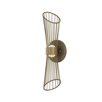 Maxim Lighting Zeta LED Wall Sconce - 3000K - 120V - Natural Aged Brass