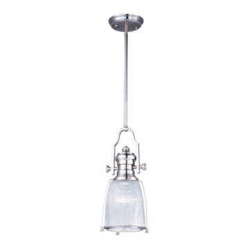Maxim Lighting Hi-Bay 9" 1-Light Pendant - 120V - Satin Nickel
