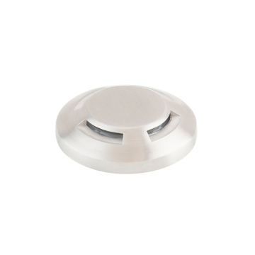WAC Lighting 2" LED Round Quad Directional Top Surface Mounted Indicator Light - 4 Lumens - 2.8W - 3000K - 12V - Stainless Steel