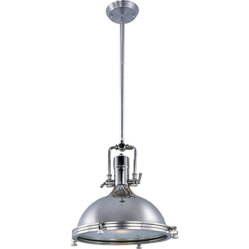 Maxim Lighting Hi-Bay 18" 1-Light Pendant - 120V - Polished Nickel