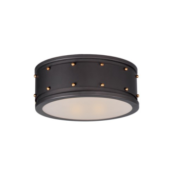 Maxim Lighting Trestle 2-Light Flush Mount - 120V - Oil Rubbed Bronze / Antique Brass