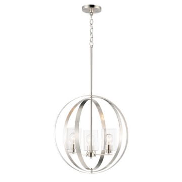Maxim Lighting Sentinel 3-Light Pendant - 120V - Satin Nickel