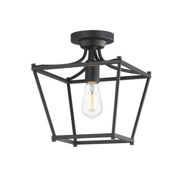 Maxim Lighting Clifton 1-Light Pendant / Semi-Flush - 120V - Black
