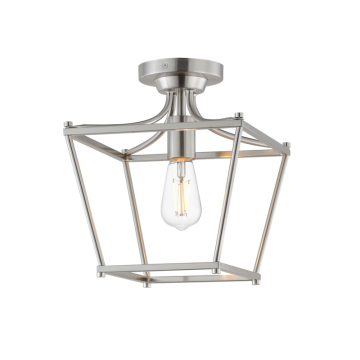 Maxim Lighting Clifton 1-Light Pendant / Semi-Flush - 120V - Satin Nickel