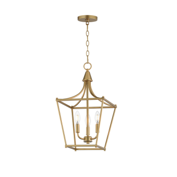Maxim Lighting Clifton 3-Light Pendant - 120V - Natural Aged Brass