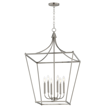 Maxim Lighting Clifton 6-Light Pendant - 120V - Satin Nickel