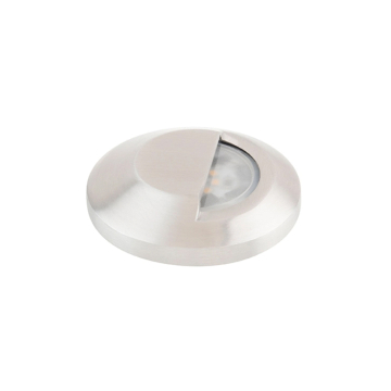 WAC Lighting 2" LED Round Half Circle Top Surface Mounted Indicator Light - 50 Lumens - 2.8W - 3000K - 12V - Stainless Steel