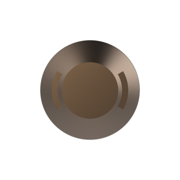 WAC Lighting 2" LED Round Bi-Directional Top Surface Mounted Indicator Light - 5 Lumens - 2.8W - 2700K - 12V - Bronze