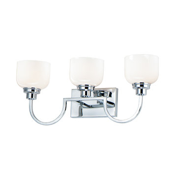 Maxim Lighting Swale 3-Light Bath Vanity Light - 120V - Polished Chrome