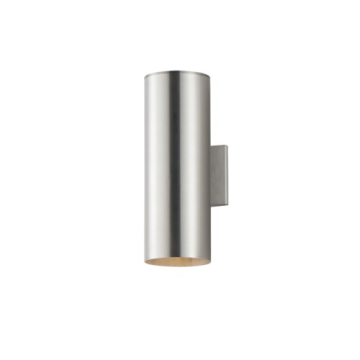 Maxim Lighting Outpost 2-Light 6" x 15" Outdoor Wall Sconce - 120V - Brushed Aluminum